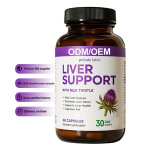 Integratore per il Supporto Epatico OEM/ODM in Capsule con Cardo Mariano e Carciofo per la Pulizia, la Disintossicazione, la Riparazione e il Metabolismo dei Grassi del Fegato - Product Image 1