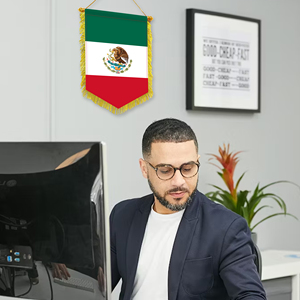 Mini Banderas de Coche de México de 20x30cm, Decoración de Pared, Accesorios de Exhibición, Pequeños Adornos para Colgar - Product Image 3