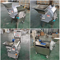 Machine industrielle automatique de découpe de légumes et de fruits pour oignon, pomme de terre, manioc, pomme, mangue, citron, noix de coco, et autres aliments en copeaux