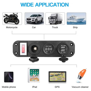 Bảng chuyển đổi biển 12V ATV UTV ON-OFF chuyển đổi bảng điều chỉnh đa chức năng chuyển đổi bảng điều khiển hệ thống điện cho xe Thuyền biển RV DIY Kit - Product Image 6