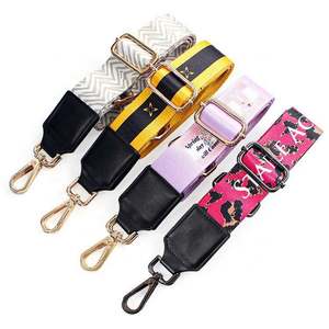 Nouvelles sangles de sac bandoulière de 3,8 cm de large en polyester avec boucle réglable, style guitare, pour sac à main ou sac banane - Product Image 1