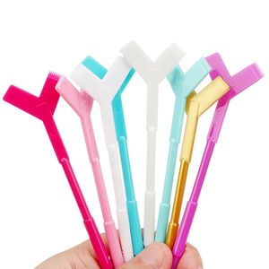 Herramienta de plástico reutilizable <span class=keywords><strong>para</strong></span> Permanente de Pestañas, extensión de pestañas, peine en forma de Y, rizador de levantamiento de pestañas, pinceles de maquillaje - Product Image 2