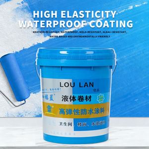 Revêtement liquide imperméable en polyuréthane hautement élastique, membrane pour la réparation des fuites de toiture, matériau de construction LOULAN L-11, 5 ans - Product Image 1