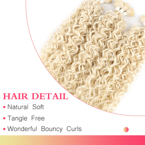 Nouvelle Arrivée Lot de 9 Mèches de Cheveux Ondulés Naturels 22" 300g en Fibre Premium – Extensions Tissage Vague Océan ou Vague d'Eau Légère - Product Image 4