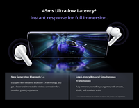 Audífonos Realme Buds T310, Cancelación de Ruido Híbrida de 46dB, Inalámbricos, Controlador de Bajos de 12.4mm, 40H de Reproducción, IP55, Audio Espacial