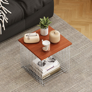 Scaffali geometrici creativi per libri e giornali in metallo e scaffali per la casa in stile antico - Product Image 4