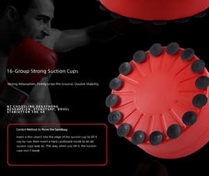 Silicone Free Standing Human <strong>Bob</strong> <strong>Boxing</strong> Punching <strong>Dummy</strong> Bag X-Large Black - Product Image 4