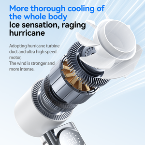 Ventilateur portable d'extérieur 3600 mAh à cinq vitesses, haute vitesse, <span class=keywords><strong>rechargeable</strong></span>, mini-ventilateur de refroidissement à main – Offre spéciale fabricant - Product Image 4