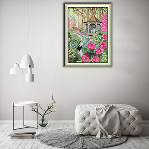 NKF Venta al por Mayor, Tela <span class=keywords><strong>de</strong></span> Lona <span class=keywords><strong>de</strong></span> Algodón 11CT, Ecológica, para Manualidades, Patrón <span class=keywords><strong>de</strong></span> <span class=keywords><strong>Flores</strong></span> y Pájaros, Kit <span class=keywords><strong>de</strong></span> Bordado <span class=keywords><strong>de</strong></span> <span class=keywords><strong>Punto</strong></span> <span class=keywords><strong>de</strong></span> <span class=keywords><strong>Cruz</strong></span> - Product Image 2