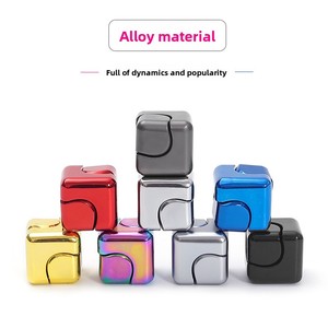 Nhà Sản Xuất Của Sáng Tạo Vuông Edc Ngón Tay Con Quay Quay Đầy Màu Sắc Xoay Kim Loại Con Quay Thần Cử Vui Vẻ Spinners 2025 - Product Image 5