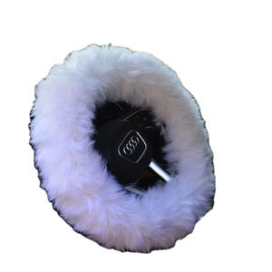 Cubierta suave para <span class=keywords><strong>volante</strong></span> <span class=keywords><strong>de</strong></span> coche <span class=keywords><strong>de</strong></span> felpa <span class=keywords><strong>de</strong></span> piel <span class=keywords><strong>de</strong></span> lana esponjosa gruesa <span class=keywords><strong>de</strong></span> invierno Natural largo para clima frío - Product Image 1