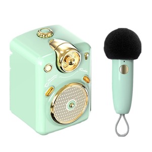 Divoom Wireless Karaoke <b>Speaker</b> With Bluetooth Mini <b>Microphone</b> Mint Green Compact KTV System For Home Use - Product Image 5
