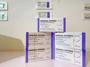 Precio competitivo, suturas quirúrgicas, suturas veterinarias recubiertas PGA/PDO absorbible/seda/nylon/catgut/PGLA/<span class=keywords><strong>PDS</strong></span> - Product Image 4