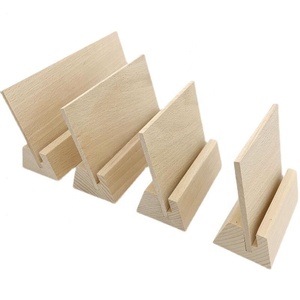 NGHỆ THUẬT bằng gỗ ảnh kinh doanh thẻ hiển thị đứng đơn giản bằng gỗ cơ sở đứng lịch phong cách trang trí - Product Image 2