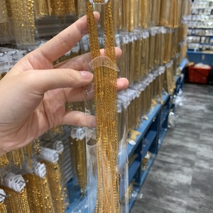 Chaîne en laiton plaqué or 24 carats JXX, prix de gros usine, collier pour femme, collier pour homme, usage quotidien - Product Image 2