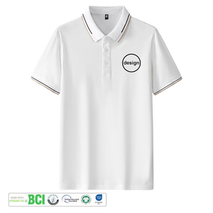 Camiseta de Manga Larga Ajustada de Alta Calidad Personalizada, Suave, 95% Algodón, 5% Elastano, Color Azul Cielo, Cuello con Botones, Estilo Polo, Corte Entallado - Product Image 1
