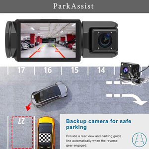 Yüksek kalite Full Hd 1080P <span class=keywords><strong>3</strong></span> Lens kamera Dashcam Wifi araba dvr'ı <span class=keywords><strong>3</strong></span> 1 ön ve arka Dash kamera kameralar için araba - Product Image 4