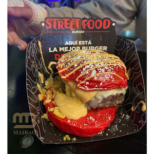 Nouvel arrivage de boîte de fast-food jetable à emporter plateau de sushi frites hamburger hot dog personnalisé <span class=keywords><strong>snack</strong></span> nourriture bateau boîtes en papier plateau - Product Image 4