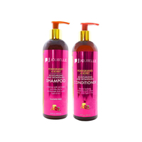 Shampoo et après-shampoing au miel de grenade en marque privée, hydrate, donne de l'éclat, crème coiffante, masque, gel pour les bords, ensemble 6 en 1