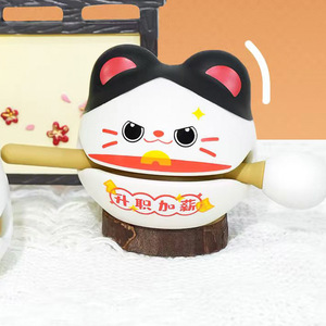 เครื่องรางนำโชค รูปปลาไม้ ของตกแต่งเรซิ่นรูปสัตว์ ของมงคลตกแต่งบ้าน ของขวัญตั้งโต๊ะ ของขวัญสำหรับเพื่อน - Product Image 3