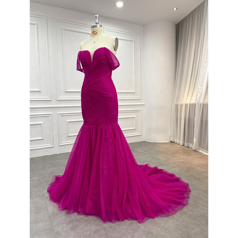 woman pink prom dress