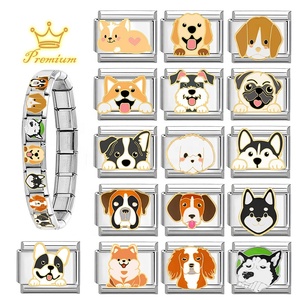 Cross-border Charms Creative Module DIY Jewelry Personalized Dog Animal Stainless Steel Handmade Craft Bracelet Accessories - Product Image 2