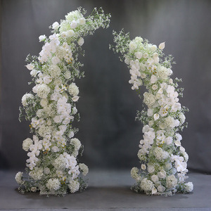 <span class=keywords><strong>Arche</strong></span> de mariage en <span class=keywords><strong>fer</strong></span> <span class=keywords><strong>forgé</strong></span> de style moderne, toile de fond extérieure pour mariée, décoration intérieure, provenance Chine - Product Image 1