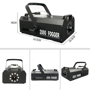Hotseller MINGLANG 2000W LED Rookmachine Multicolor Rookgenerator IJzeren Materiaal Afstandsbediening AC110-220V 1 Jaar Garantie - Product Image 2