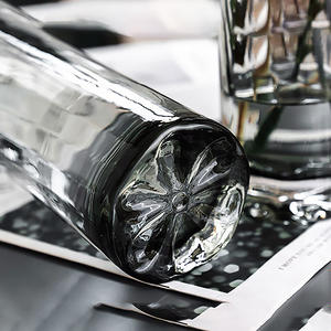 Jarrón de <span class=keywords><strong>cristal</strong></span> con Base de flores, creativo, color gris claro, novedad de 2021 - Product Image 3