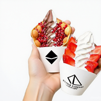 Boîte à crêpes en papier de qualité alimentaire, personnalisable avec logo, en matériaux recyclés, pour crêpes chaudes, emballage pour crêperie
