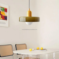 Lampe suspendue en verre de style nordique Bauhaus, design moderne et créatif pour salon, bar, chevet, décoration intérieure