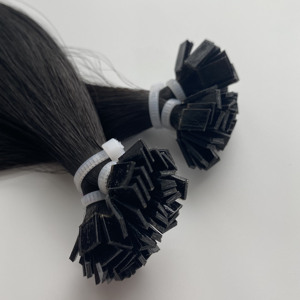 Extensiones de Cabello Humano de Doble Trama y Punta Plana de Alta Calidad para Salón de Belleza, se Alinean Completamente con el Cuero Cabelludo - Product Image 1