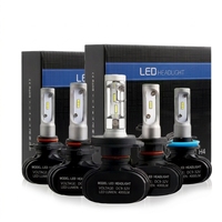 Ampoule de phare LED 10000LM 12-24V à double faisceau avec ventilateur de refroidissement H4 H7 H13 9005 9006 H11 Plug and Play