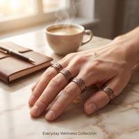 Bague Magnétique en Cuivre Pur à Motif Vintage pour Soulagement de la Douleur Arthritique, Réglable, pour Femmes et Hommes, Vente en Gros