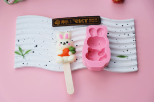 Molde <span class=keywords><strong>de</strong></span> Silicona 3D <span class=keywords><strong>de</strong></span> Conejo <span class=keywords><strong>con</strong></span> Zanahoria (para Mousse, Helado, Chocolate o Velas) - Product Image 2