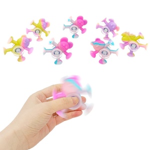 2025 New Product Creative Animal Silicone Gyroscope Suction Cup Small Toy Stress Relief Fingertip Small Toy - Product Image 1