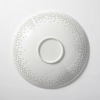 Sensation artistique Unique restaurant cinq étoiles hôtel porcelaine vaisselle fine plats en céramique assiette creuse en porcelaine peu profonde
