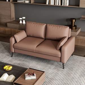 Conjunto de Sofás de Oficina Modernos Minimalistas de Cuero, Cuadrados y Duraderos, para Salas de Reuniones y Recepciones Empresariales - Product Image 3