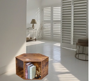 Libros de decoración de lujo hexagonales para <span class=keywords><strong>mesa</strong></span> de centro, <span class=keywords><strong>mesa</strong></span> de centro de tipo abierto, mesas de café/té laterales de lujo multifuncionales de una pieza - Product Image 2