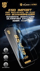 Gran oferta ESD OG Protector de pantalla de vidrio templado Protector de pantalla antiestático para <span class=keywords><strong>iPhone</strong></span> 11 12 13 14 15 16 Pro Max XS XR <span class=keywords><strong>Mini</strong></span> - Product Image 6