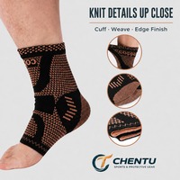 Attelle de cheville réglable avec sangle de compression élastique, stabilisateur de pied, pour la récupération des blessures, la protection sportive et la gym