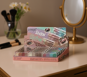 พาเลทอายแชโดว์ Saniye หลายเฉดสี เม็ดสีแน่น ชิมเมอร์ เมคอัพมิเนอรัลสำหรับดวงตา - Product Image 2