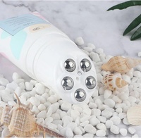 50g 100g 150g 200g PE Tube souple en plastique boule en acier inoxydable capuchon marche/arrêt pour massage cosmétique masques faciaux huile de vernis à ongles