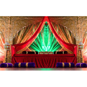 Arabian Wedding Embroidered <b>Backdrops</b> for Mehndi Muslim Nikah Wedding Embroidered <b>Backdrops</b> Exclusive Mehndi Function <b>Backdrops</b> - Product Image 1