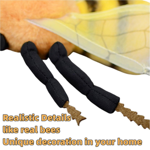 Peluche Realistico di Ape di Alta Qualità 10,24 Pollici, Morbido Giocattolo di Peluche a Forma di Ape, Regalo Perfetto per Bambini e Decorazione Casa - Product Image 3