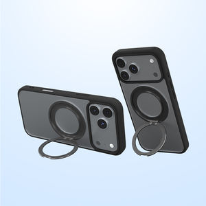 Funda Magnética Giratoria de 360 Grados para Teléfono con Soporte de Aluminio, Parachoques de TPU Flexible y Soporte de Aluminio para iPhone - Product Image 1