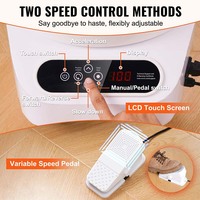 Máquina de Cerámica LISI de Accionamiento Directo de 250-450W, 10 Pulgadas, Pantalla Táctil LCD, Pedal, Enchufe Universal, Certificación CE, <60dB