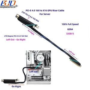 <span class=keywords><strong>สาย</strong></span>รีไวเซอร์การ์ดจอ Reverse <span class=keywords><strong>PCIE</strong></span> 16X Slot GEN4 PCI-E <span class=keywords><strong>4.0</strong></span> X16 แบบ 270 องศา ความยาว 0.3 ม. 0.4 ม. 0.5 ม. 0.6 ม. 0.8 ม. 1 ม. สำหรับเซิร์ฟเวอร์ AI GPU - Product Image 2