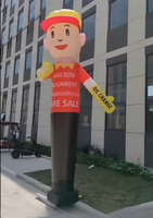 Danseur gonflable personnalisé imprimé sur mesure, mascotte humaine gonflable pour la promotion publicitaire
