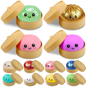 ของเล่นบีบยืดหยุ่นรูปทรงขนมปังแบบสมจริง พร้อมลายการ์ตูน บรรเทาความเครียด คืนรูปช้าๆ สำหรับทุกเพศทุกวัย - Product Image 1